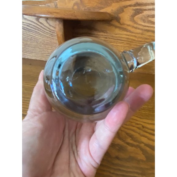 Pair of Libbey MCM Drinking Glass Roly Poly Blue Tawny - Picture 7 of 8